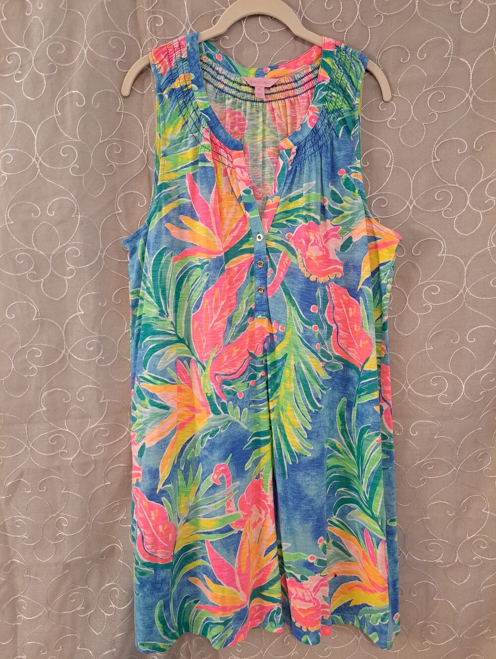 Lilly Pulitzer Essie Dress Bennett Blue Showstopper